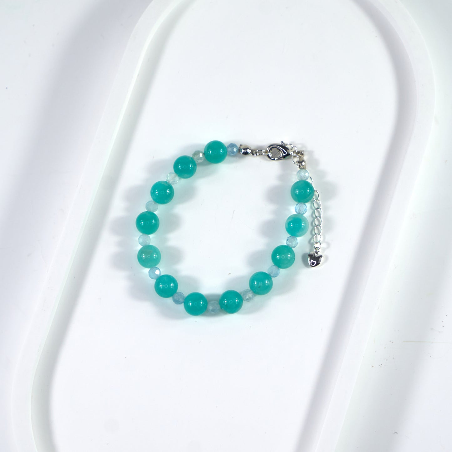 Promote Feelings of Self-worth - Amazonite & Aquamarine Crystal Bracelet