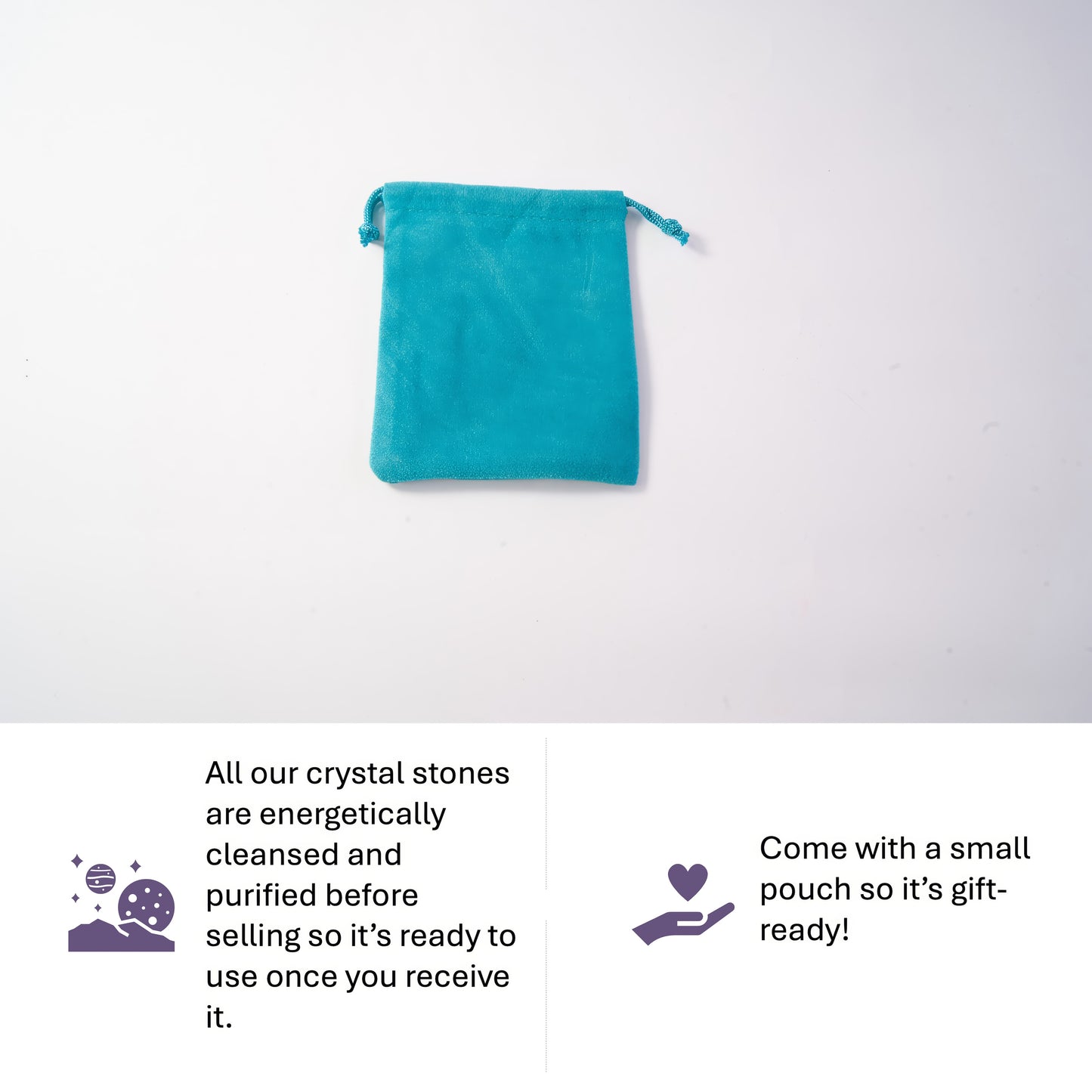 Overcome Worries & Fears - Amethyst Palm Stone