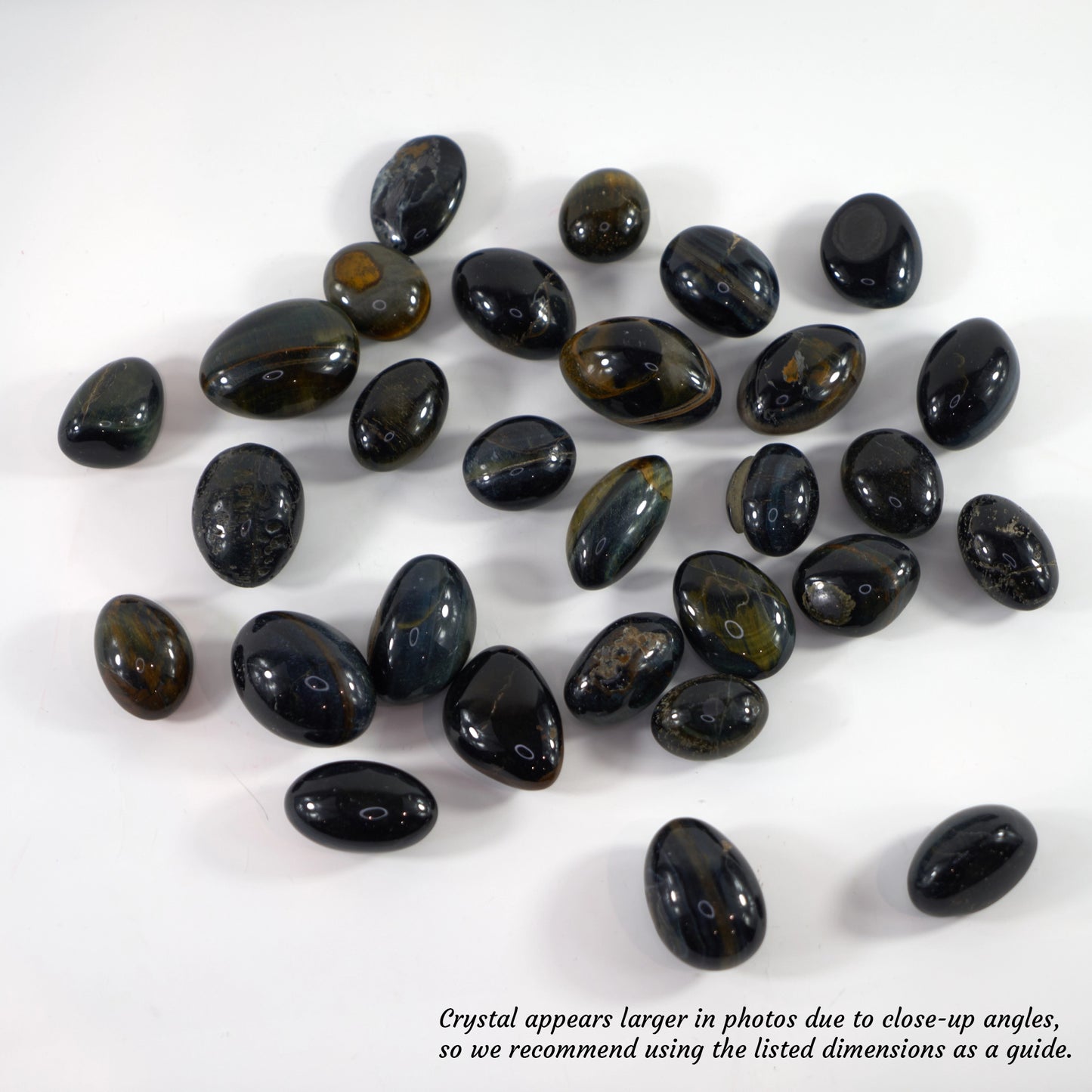 Stress Relief - Blue Tiger's Eye (Hawk’s Eye) Palm Stone