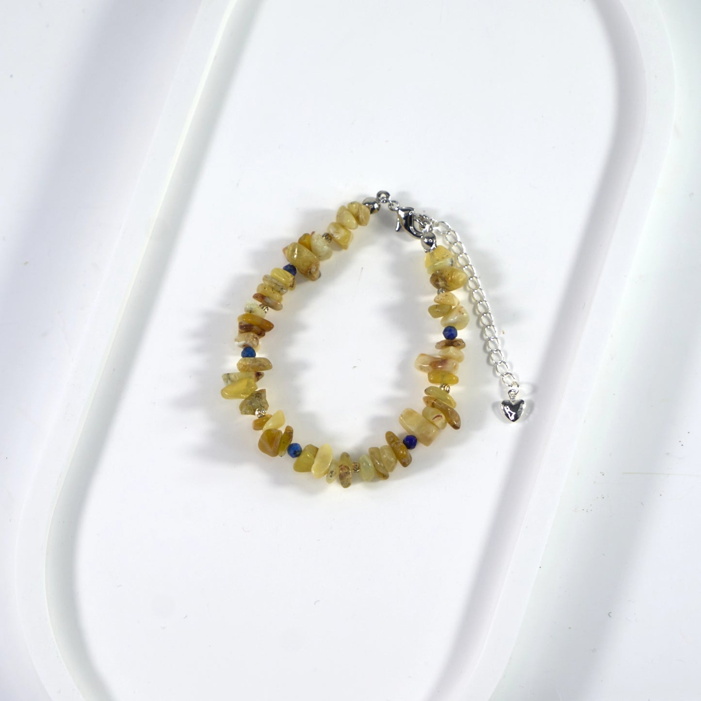Stone of Abundance and Joy - Citrine & Lapis Lazuli Crystal Bracelet