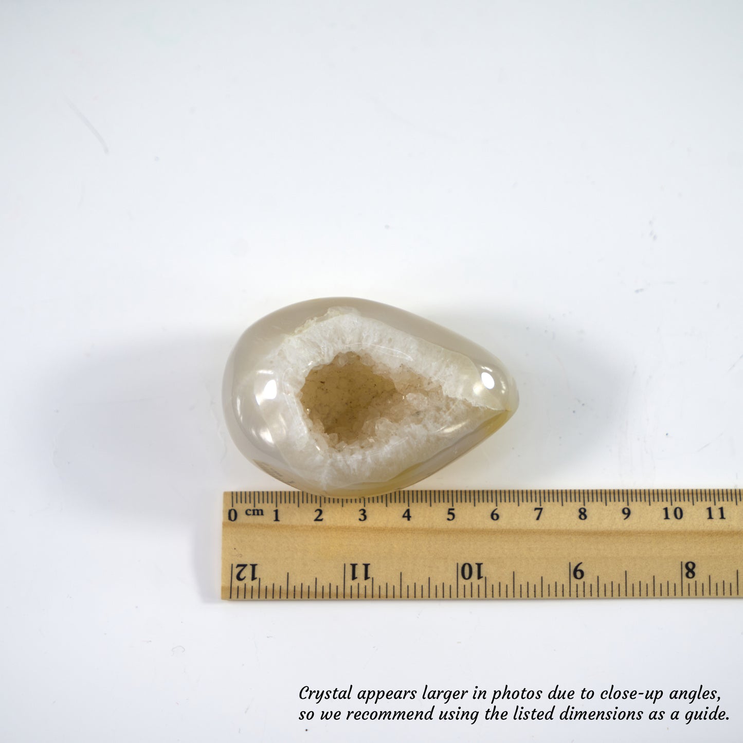 Agate Geode Half-Egg Shape