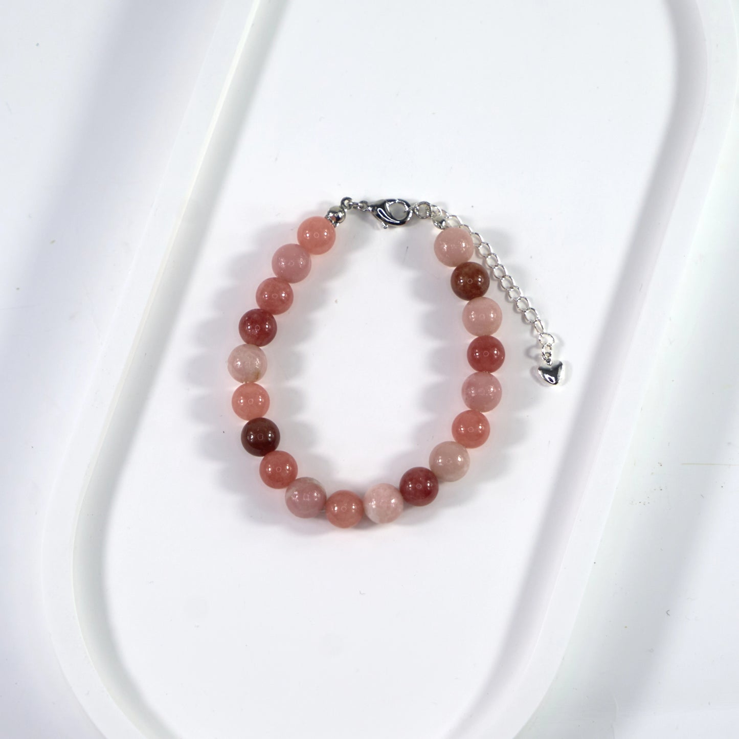 Stone of Compassion - Rhodonite Crystal Bracelet