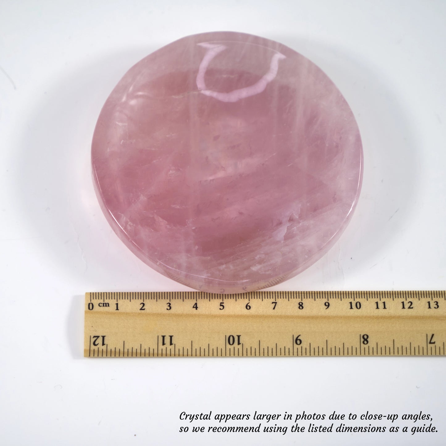 Stone of Love - Rose Quartz Crystal Charging Bowl with Complimentary Quartz Chips (Round Shape)