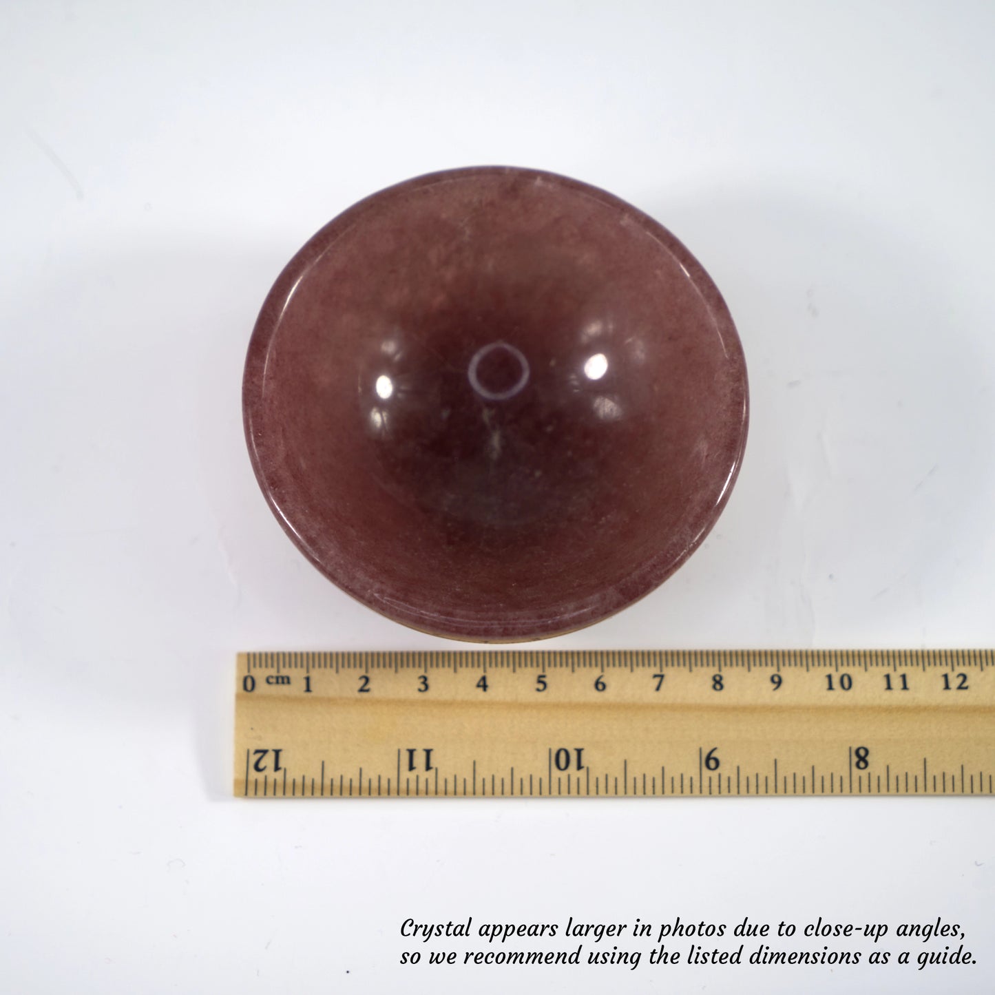 Stone of Universal Love - Strawberry Quartz - Crystal Charging Bowl with Complimentary Quartz Chips