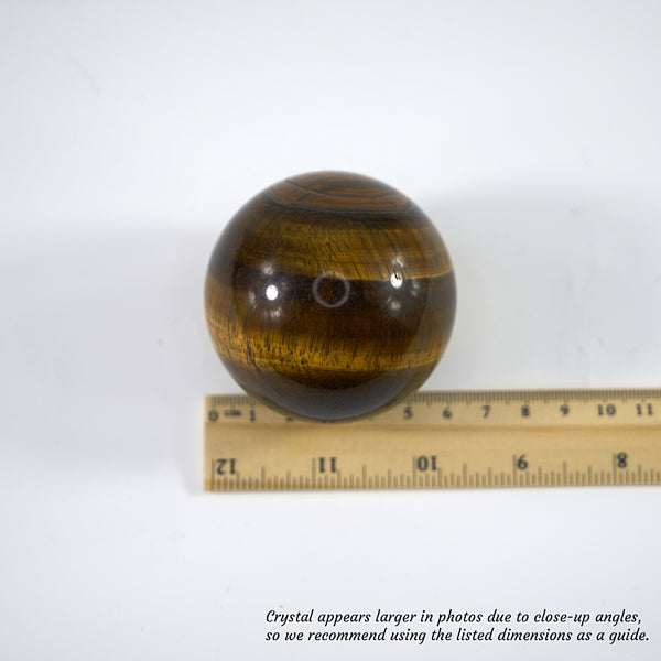 Promote Manifestation & Protect Energy - Tiger's Eye Sphere (Small, 5-6cm)