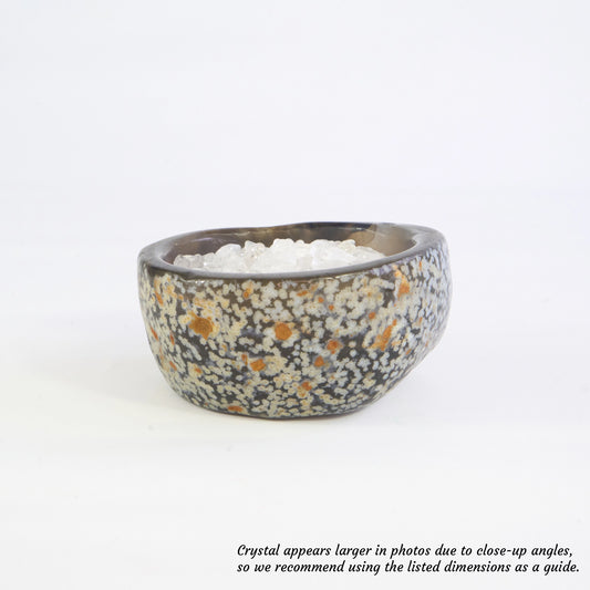 Agate - Crystal Charging Bowl with Complimentary Quartz Chips