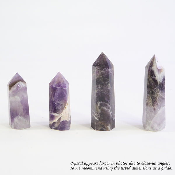 Overcome Worries & Fears - Amethyst Towers - Full Set of 4 Towers