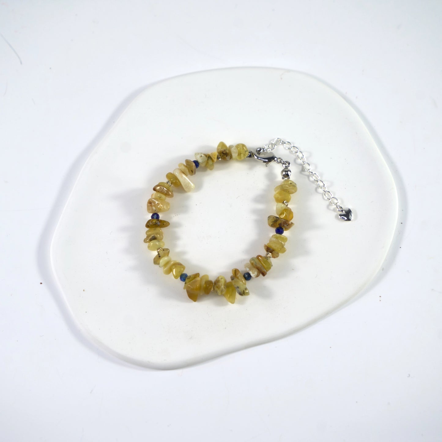 Stone of Abundance and Joy - Citrine & Lapis Lazuli Crystal Bracelet