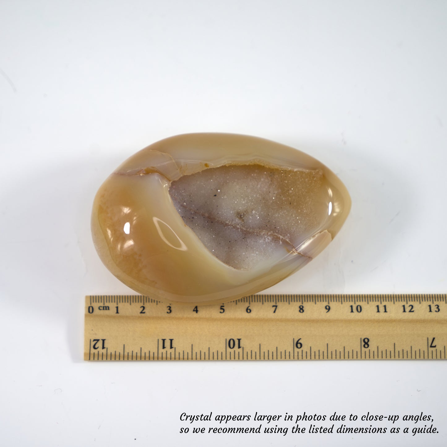 Agate Geode Half-Egg Shape