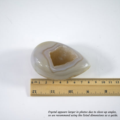 Agate Geode Half-Egg Shape