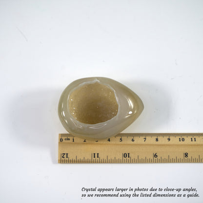 Agate Geode Half-Egg Shape