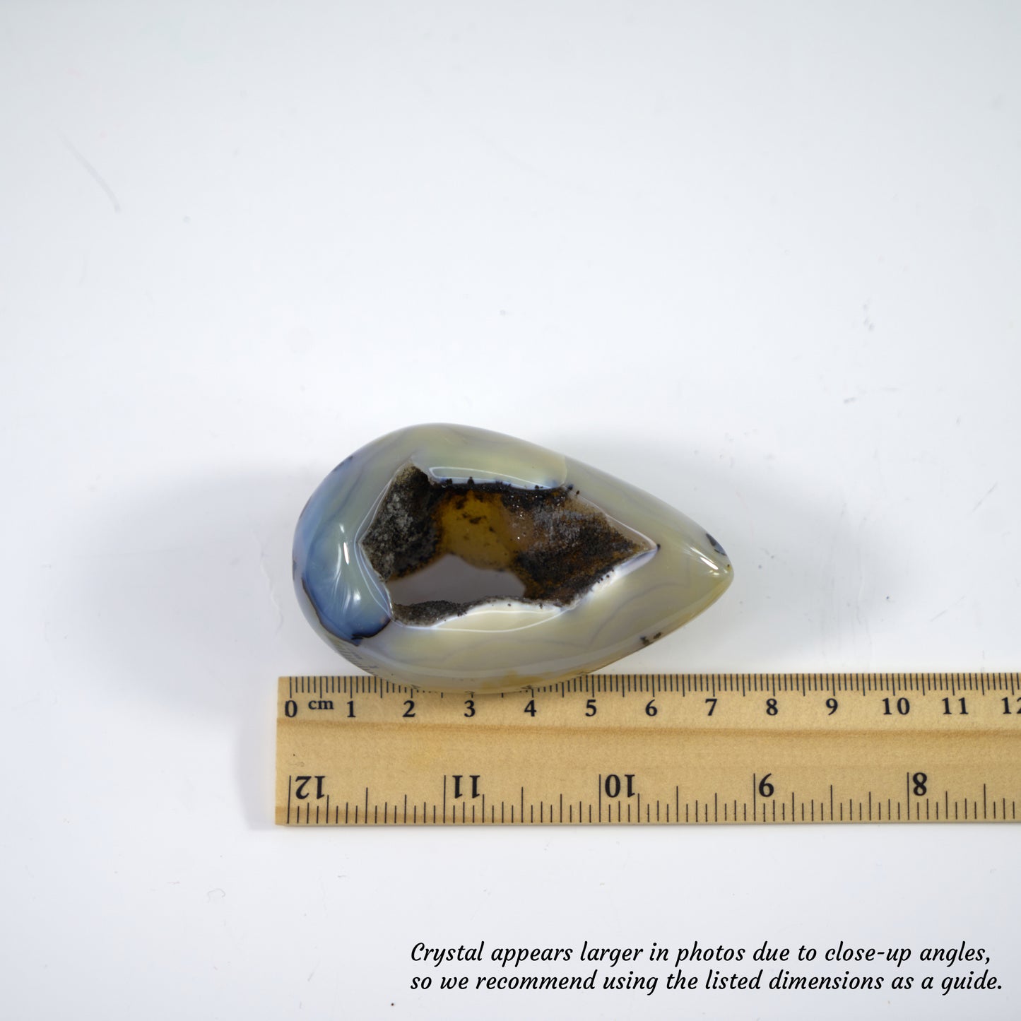 Agate Geode Half-Egg Shape