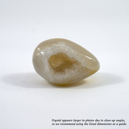 Agate Geode Half-Egg Shape