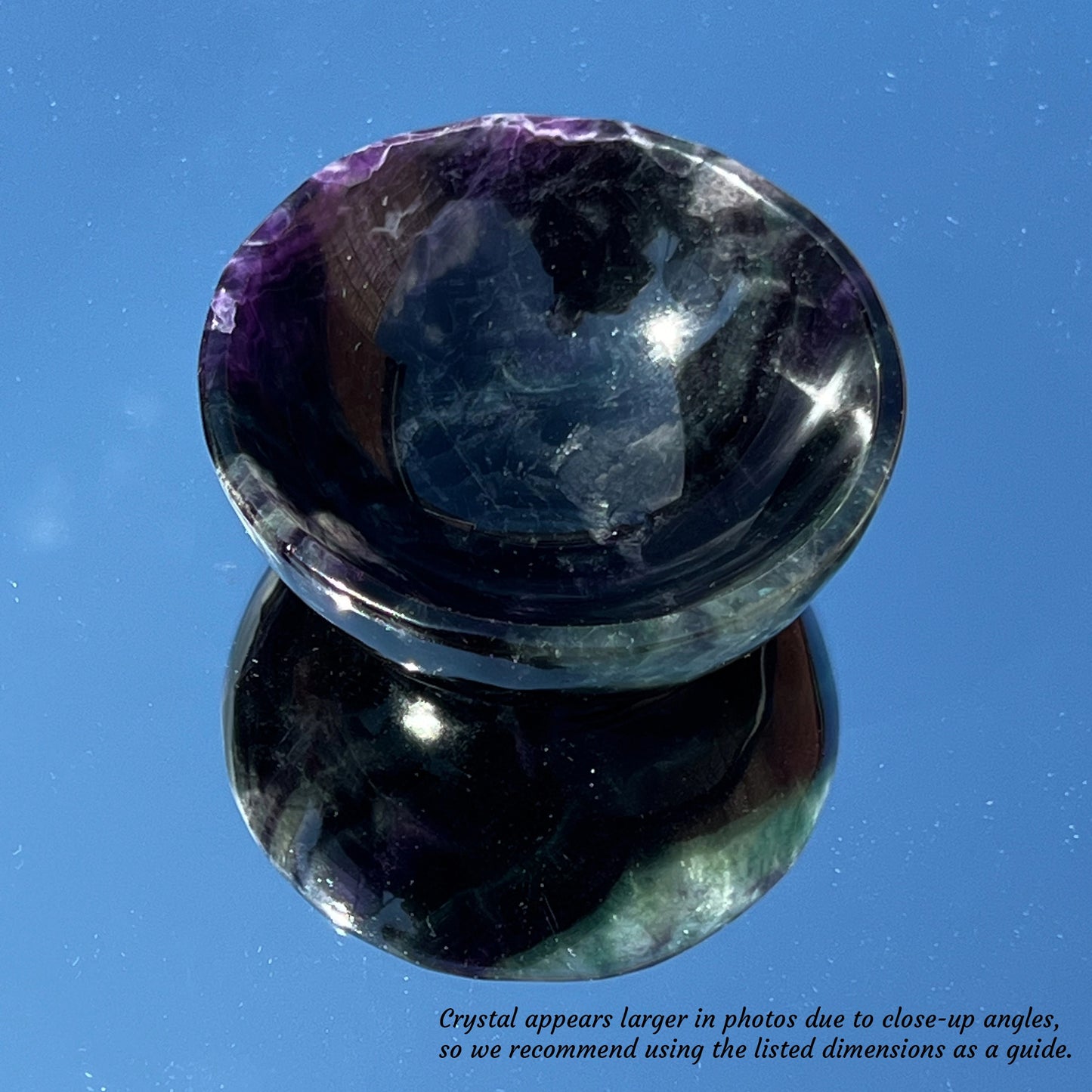 Boosting Concentration - Fluorite - Crystal Charging Bowl with Complimentary Quartz Chips