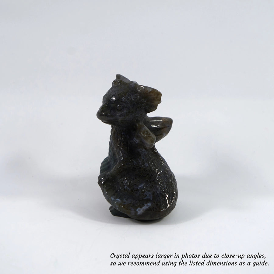 Stone of New Beginings - Moss Agate Little Dragon