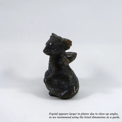 Stone of New Beginings - Moss Agate Little Dragon