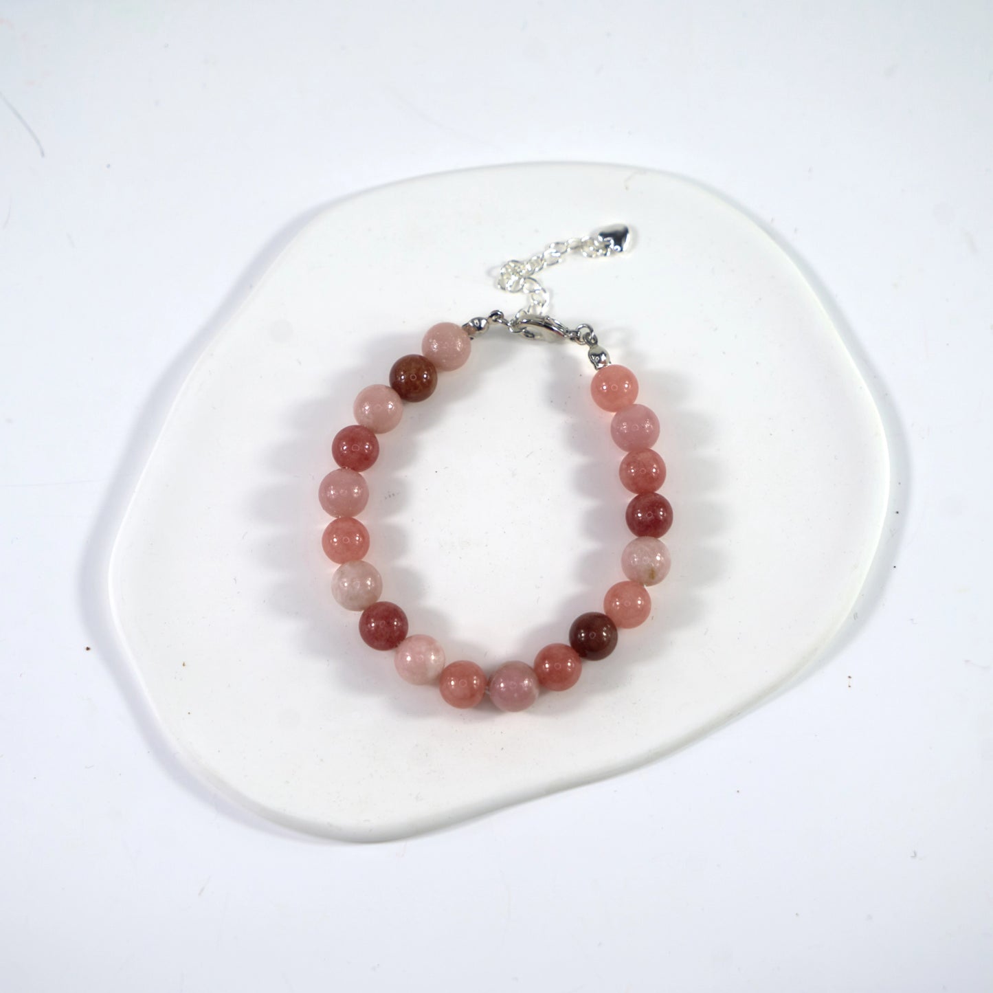 Stone of Compassion - Rhodonite Crystal Bracelet