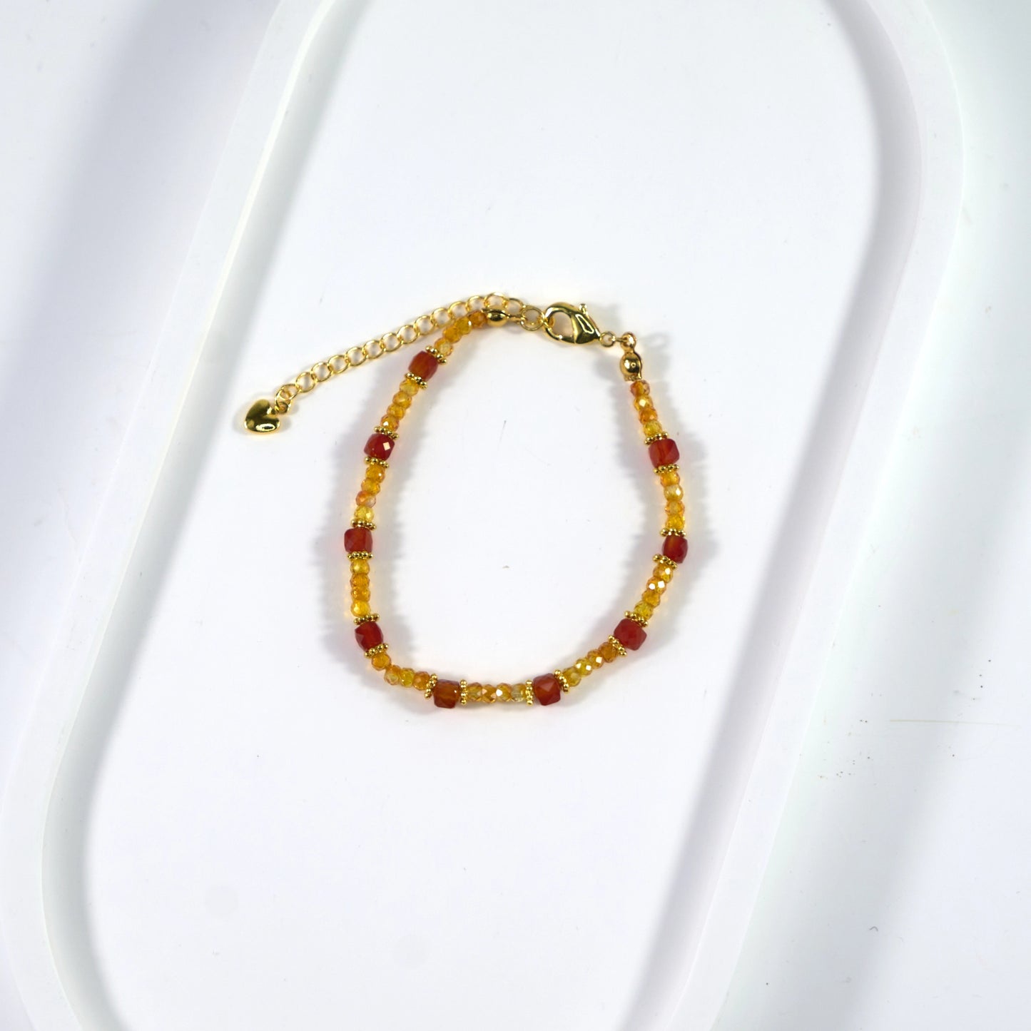 Bracelet en cristal Spessartine