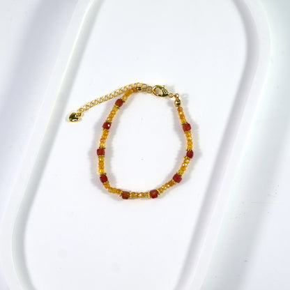 Bracelet en cristal Spessartine