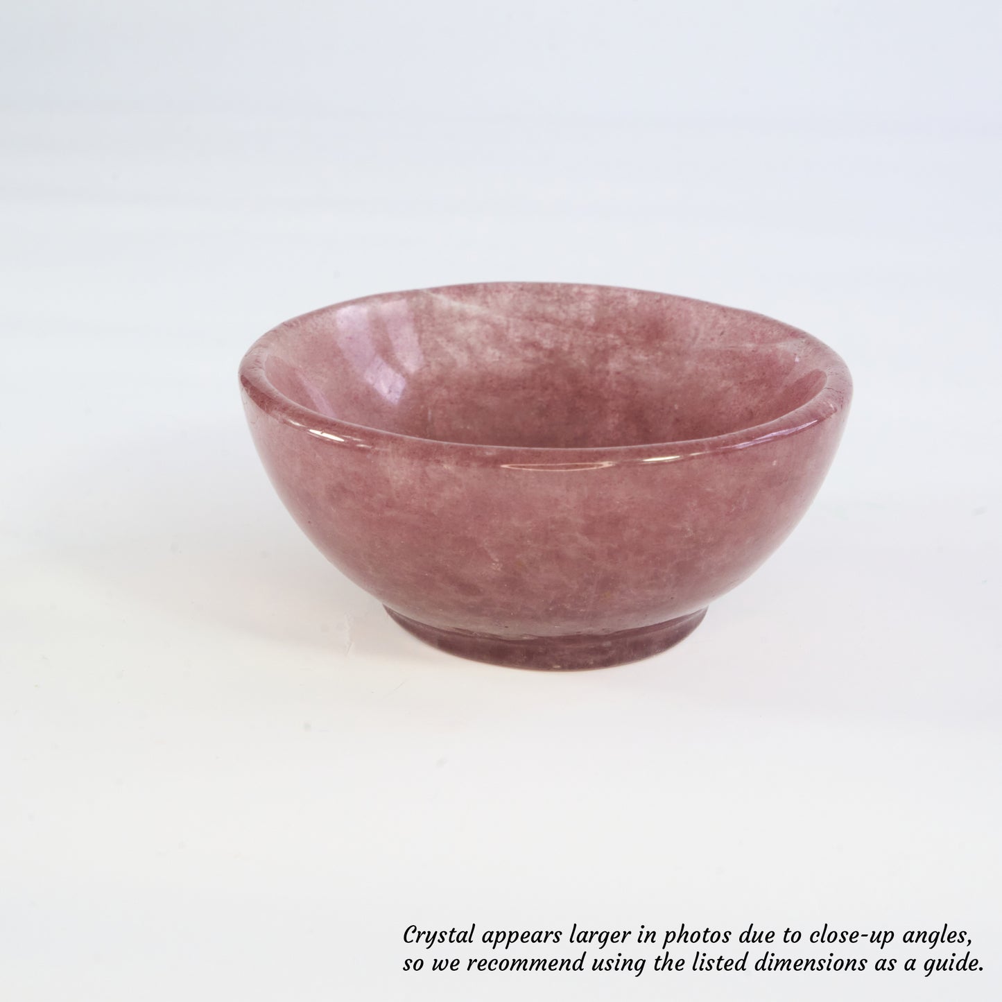 Stone of Universal Love - Strawberry Quartz - Crystal Charging Bowl with Complimentary Quartz Chips